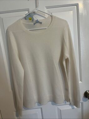 ANTONIO MELANI Cream Crewneck Sweater - Women's Lightweight Knit